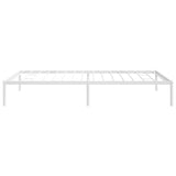 Metal Bed Frame without Mattress White 107x203cm 350909