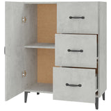 Sideboard Concrete Grey 69.5x34x90 cm Engineered Wood 812181
