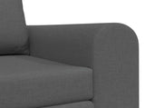 Folding Sofa Bed Dark Grey 148 x 71 x 83 cm Fabric 42030507