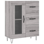 Highboard Grey Sonoma 69.5x34x180 cm Engineered Wood 3198631