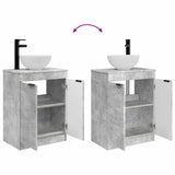 Bathroom Vanity with Sink Concrete Grey 54 x 35 x 83 cm 890141