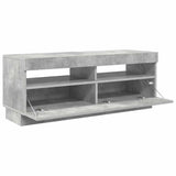 TV Cabinet with LED Lights Concrete Grey 100x35x40 cm 804458