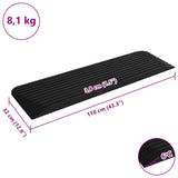 Threshold Ramp 110x32x3.8 cm Rubber 150972