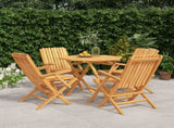 Garden Dining Set Natural wooden colour Solid teak wood Medium 3155028
