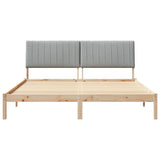 Bed Frame with Headboard Brown 180 x 200 cm Solid Pine Wood 3394403