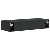Wall-Mounted Side Table Wall-mounted Black 87.5 x 34.5 x 17 cm 898496