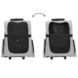 Pet Trolley 3-in-1 Design Grey 48x32x cm Oxford Fabric 42007373