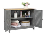 2 Hundred Page Doors MDF Spray Paint Bathroom Cabinet Gray 76520309