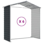 Garden Shed Anthracite 191x555x198 cm Galvanised Steel 3188258