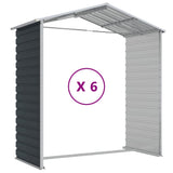 Garden Shed Anthracite 191x555x198 cm Galvanised Steel 3188258