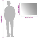 LED Bathroom Mirror 80x60 cm 151768