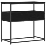 Console Table Black Oak 75 x 40 x 75 cm Engineered Wood 862938