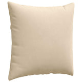 Sofa Pillows 2 pcs Cream 80 x 80 cm Fabric 42014073