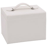 Jewellery Box 4-Layer with Mirror Lockable White 22.5x17.5x16.5 cm 4103560