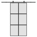Sliding Door with Hardware Set 102,5x205 cm Tempered Glass&Aluminium 3332964