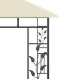 Gazebo with Mosquito Net 3x3x2.73 m Cream 180 g/m 47969