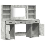 Dressing Table Set 3 pcs Concrete Grey Engineered Wood 3334284