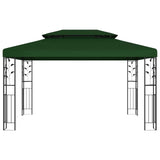 Gazebo 3.97 x 2.96 x 2.68 m Green Polyester and Steel 42030528