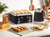 Electric Stainless Steel Kettle and Toaster Set, 3000W 1.7L UK Strix Thermostat Fast Boil Kettle w/ T3398P378839