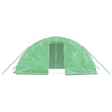 Greenhouse with Steel Frame Green 10 m 5x2x2.3 m 364085
