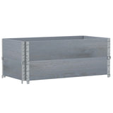 Garden Planter Grey 100x50 cm Solid Wood Pine 3295393