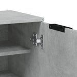 Shoe Cabinet Concrete Grey 59x35x100.5 cm Engineered Wood 811443