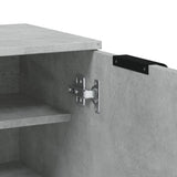 Shoe Cabinet Concrete Grey 59x35x100.5 cm Engineered Wood 811443