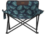 Camping Chairs with Pocket Foldable 2 pcs Leave Print 366555