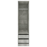Wardrobe with Drawers Concrete Grey 50x50x200 cm Engineered Wood 800616