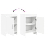 Bedside Tables 2 pcs White 40 x 30 x 60 cm Engineered Wood 8011012
