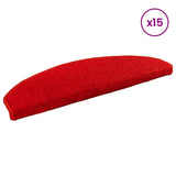 Self-adhesive Stair Mats 15 pcs Red 80 x 24.5 x 3.5 cm 42038658