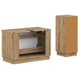 2 Piece Bathroom Cabinet Set HOORN Artisan Oak Engineered Wood 3417719