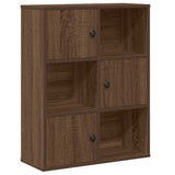 Bookcase Brown Oak 60x24x76.5 cm Engineered Wood 860388
