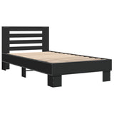 Bed Frame without Mattress Black 90x200 cm 845652