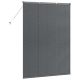 Venetian Blinds Manual Dark Grey 175 x 135 cm Aluminium 42006079
