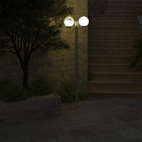 Garden Lamp Post 2 Lamps 220 cm 40390