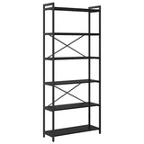 Bookshelf Black Oak 80 x 30 x 189.5 cm Engineered Wood 868407
