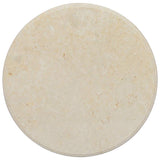 Table Top Cream Marble 60 x 2.5 cm Durable Table Top Circular 149195