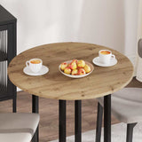 Table Top 80 x 1.5 cm Round Engineered Wood Artisan oak 880430
