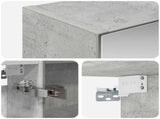 Bathroom Mirror Cabinet Concrete Grey 50 x 14.5 x 70 cm 889042
