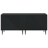 TV Cabinet Black Engineered Wood 896896