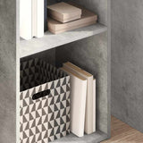 Bookcase Concrete Grey 40x30x152 cm Engineered Wood 857879
