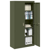 Storage Cabinet Olive Green 90 x 40 x 180 cm Steel 3406170