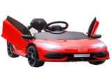Lamborghini Licensed 12V kids Electric Car w/ Butterfly Doors, Remote, Music, Horn, Suspension - Red T3398P348405