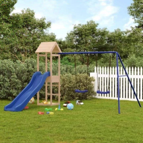 ZNTS Outdoor Playset Solid Wood Pine 3155858