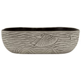 Countertop Basin Grey and Black Rectangular 48x37.5x13.5 cm Ceramic 155097