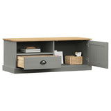 TV Cabinet VIGO Grey 106x40x40 cm Solid Wood Pine 353177