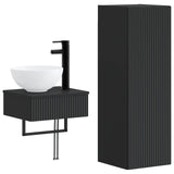 Bathroom Furniture Set 2 pcs Black 33 x 34.5 x 100 cm 3406094