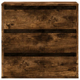 Corner Chest of Drawers Smoked Oak 60x41x58 cm Engineered Wood 852847