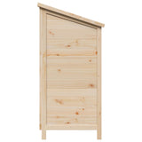 Garden Shed Natural 106 x 56 x 113.5 cm Solid Fir Wood 42033456